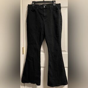 a.n.a High-Rise Black Flare Jeans